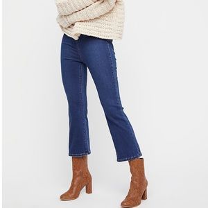 FP Ultra-High Pull-on Crop Jeans